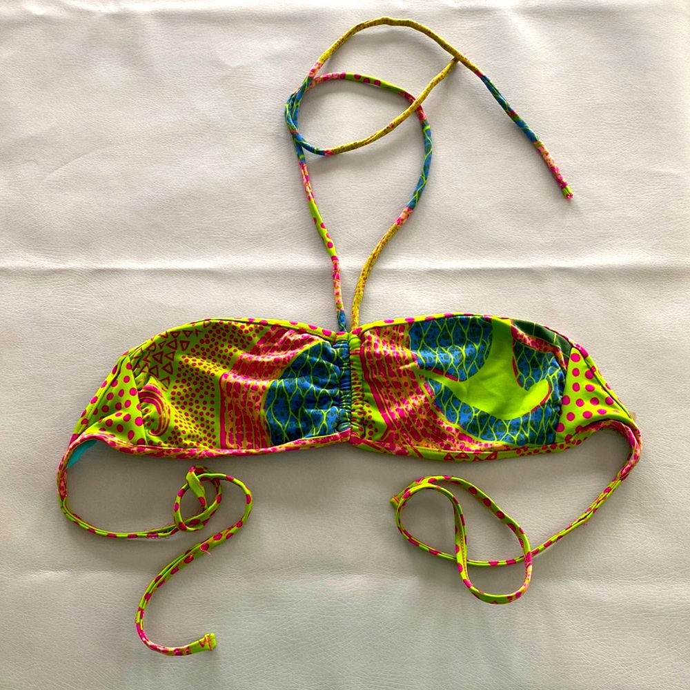Bantu Bikini Top African Print Size Large Anthropologie M1